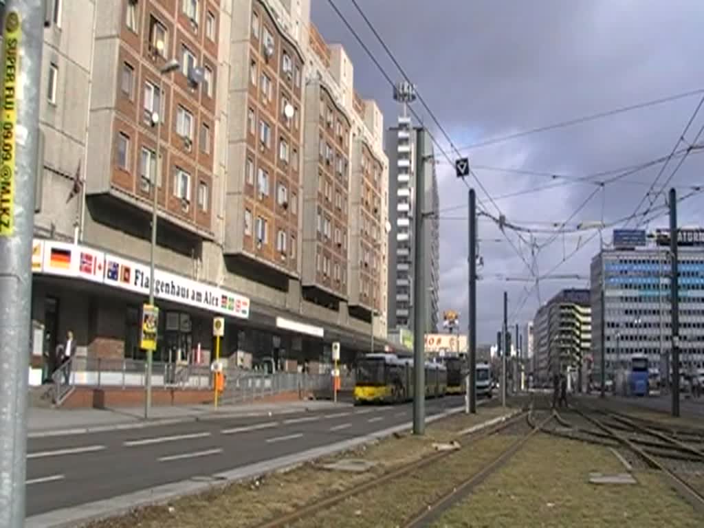 Berliner Polizeiauto MB Vario ( Wanne ) fhrt durch die Karl-Liebknecht-Strae. 25.2.2012