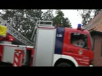 Die Freiwillige Feuerwehr Ueckermünde bei einem  Sondereinsatz  zum Tag der  offenen Tür  der Seenotrettern.
